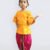 Peplum top & dhoti set