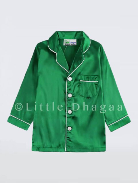 Green baby night suit pyjama set online