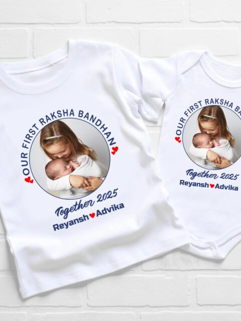 First Raksha Bandhan Matching T-shirt