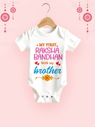First Rakhi Baby Onesies