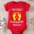 adorable Red baby onesie