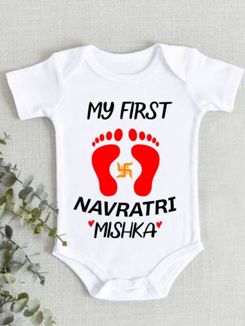festive romper for newborn girl & boy