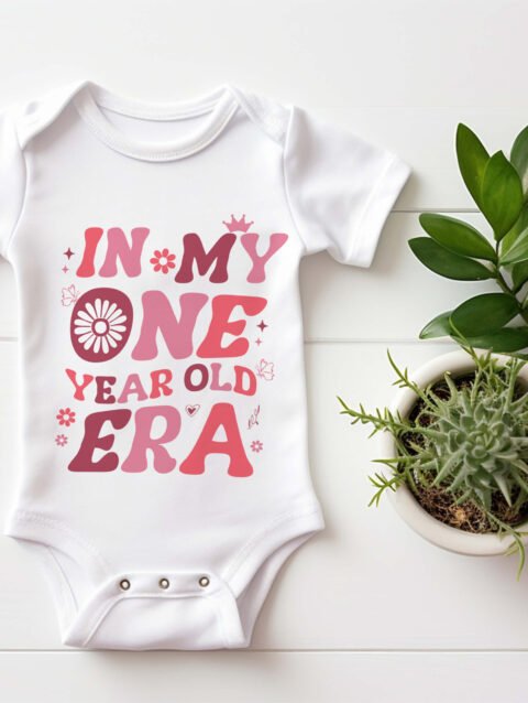 In My One Year Old Era T-shirt, Toddler First Birthday Shirt
