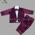 First birthday Burgundy velvet suit for Boys