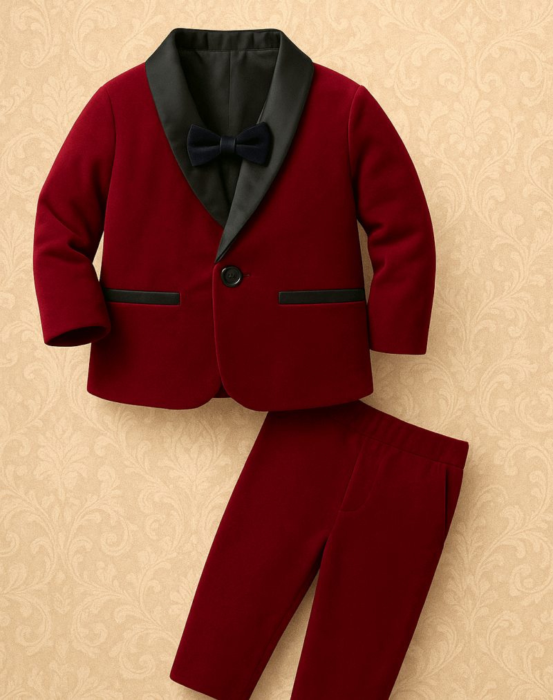 little boy velvet birthday party suit Online in India