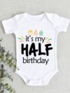 half birthday romper for baby