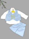 sky blue baby boy first Birthday outfit