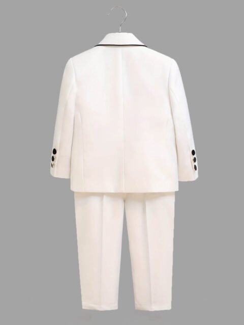 Elegant Boys Wedding Outfit White 4-Piece Tuxedo Suit Online