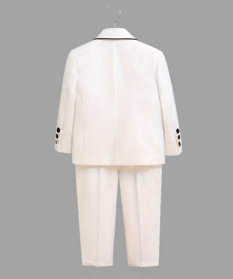 Elegant Boys Wedding Outfit White 4-Piece Tuxedo Suit Online
