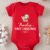 Custom Baby's First Christmas Onesie, Red Christmas baby Outfit Online
