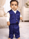 Buy Baby Boy Blue First Birthday party wear Outfit Set Online