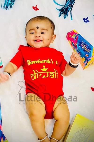 first Diwali onesie happy customer feedback picture