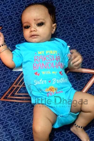 first rakhi onesie happy client feedback picture