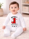 Baby Boy Girl First Valentine's Day Jumpsuit, Romper