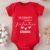 Mommy is My Valentine Onesie, Red Valentine Newborn Baby Romper