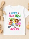 Buy Let's Play Holi Kids' T-Shirt Online