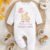 Personalized Our First Mother’s Day Bunny Print Jumpsuit