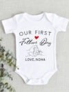 Personalized First Fathers Day Onesie, Daddy Outfit