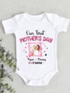 Happy First Mother’s Day Onesie with baby picture and name online