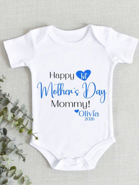 Personalised Happy First Mother's Day Onesie Online