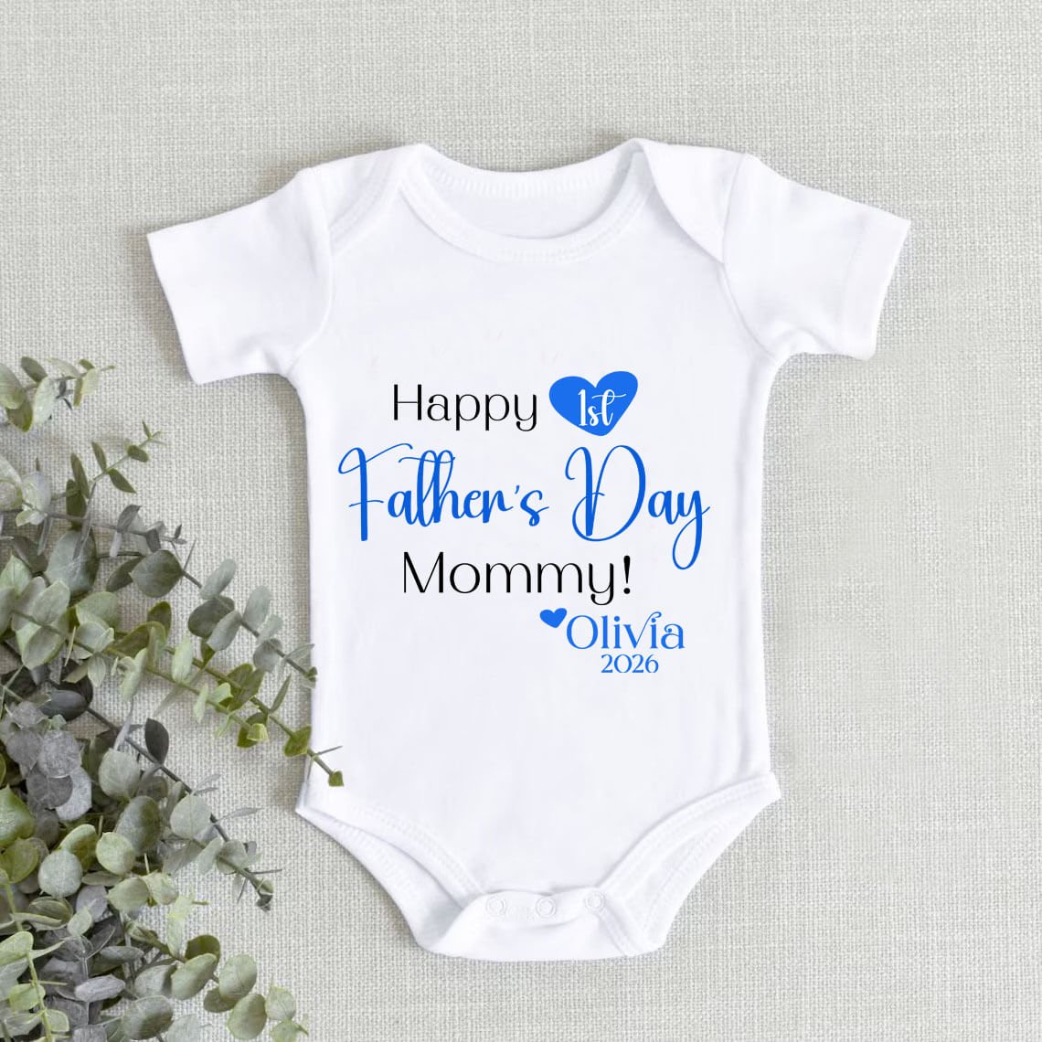 Personalised Happy First Mother's Day Onesie Online