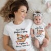 Matching Mom & Baby First Mother’s Day Personalized T-Shirts, Custom baby Onesie