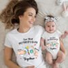 custom name Our First Mother’s Day Mom T-Shirt, Baby Romper online