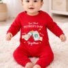 Red My First Mothers Day Baby Bodysuit