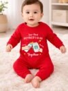 Red My First Mothers Day Baby Bodysuit