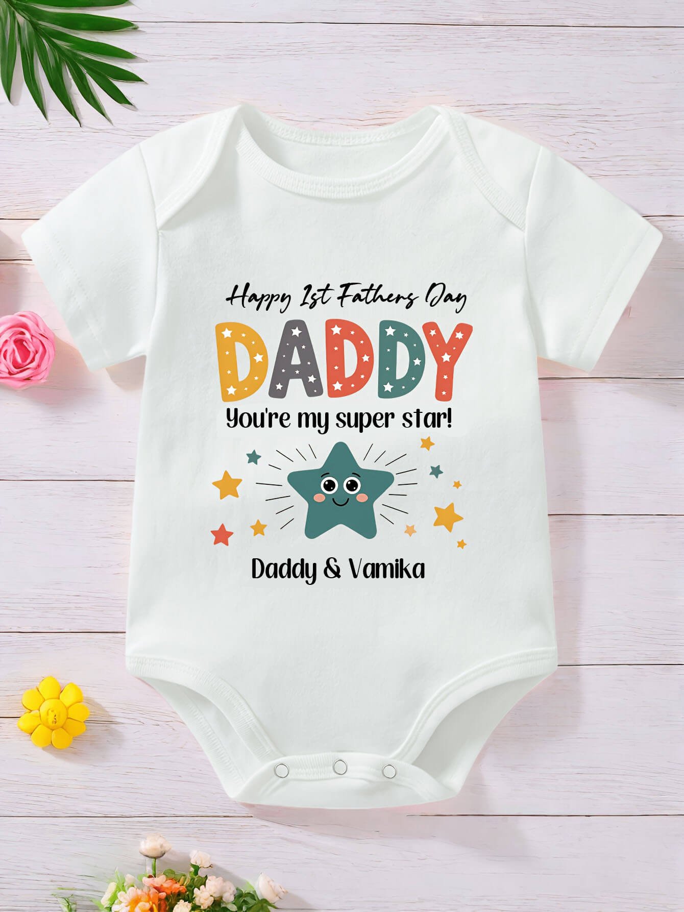 Baby Daddy's First Father's Day Bodysuit, Onesie Online