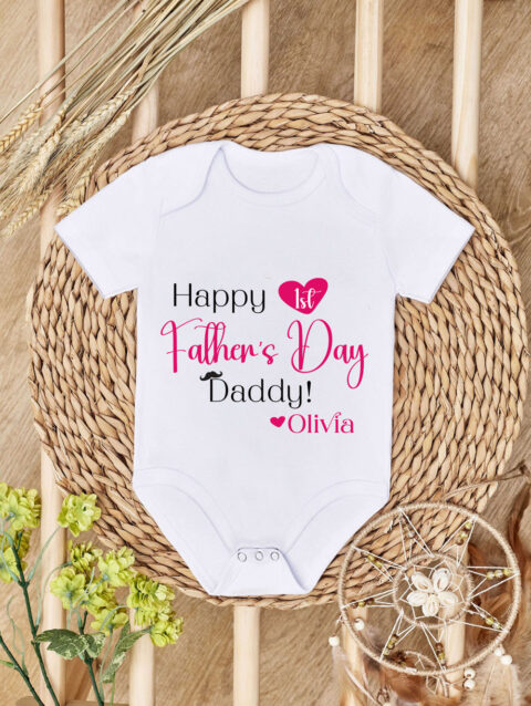 First Fathers Day Baby Onesie