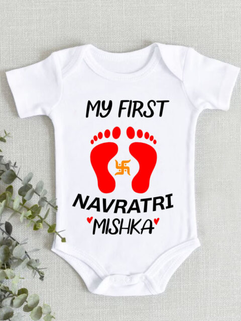 festive romper for newborn girl & boy