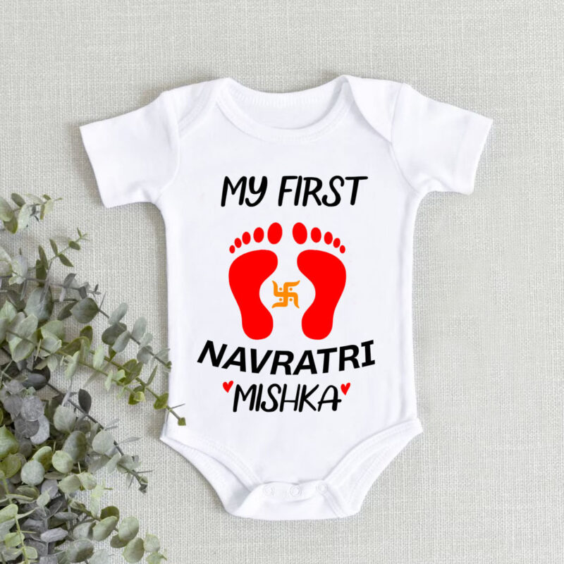 festive romper for newborn girl & boy
