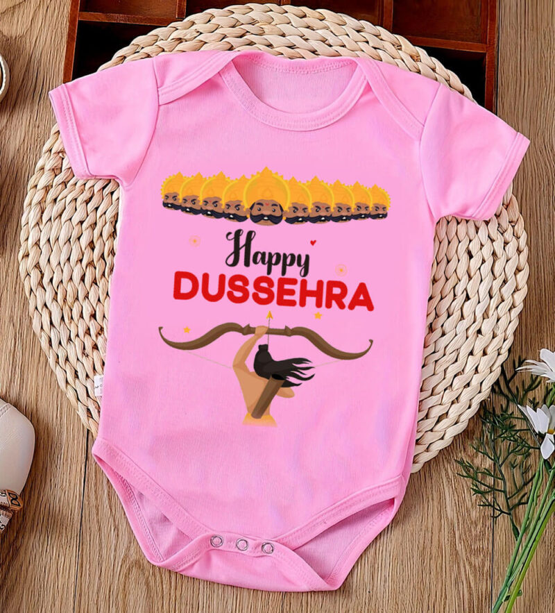Baby girl onesie My First Dussehra festival outfit