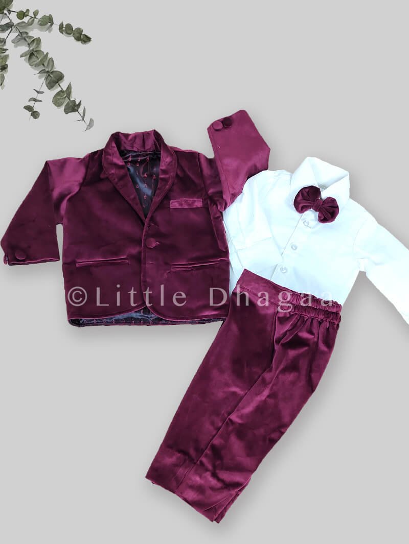 Buy Baby Velvet Suit Online In India