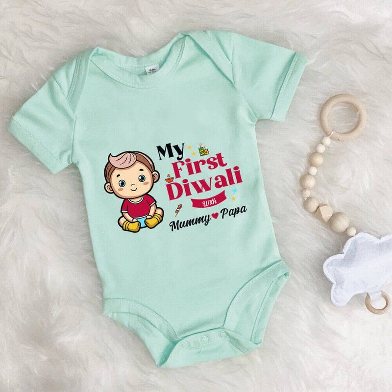 First Diwali Kids Romper
