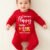 Personalized New Year outfit for newborn baby with parents theme design