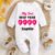 First New Year Jumpsuit, Newborn Baby Boy Girl New Year Cotton Onesie