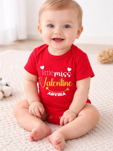 Baby's First Valentine Outfit, Little Miss Valentine Romper
