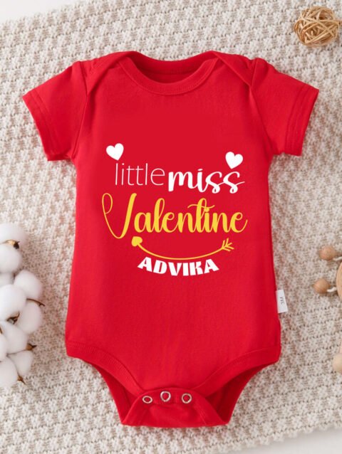 Infant Valentine outfit Little Miss Valentine baby clothes