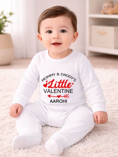 Mommy and Daddy's Little Valentine Baby Jumpsuit