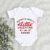 Valentine baby onesie outfit with mommy and daddy’s little valentine print