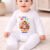 First Holi With Mom And Dad Printed Baby Jumpsuit