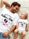 Personalized First Father's Day Father & Daughter Combo T-Shirt