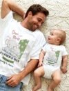 Elephant Print Daddy and Me outfit set