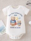 Our First Father’s Day Daddy & Baby Bear Onesie Romper, Bodysuit