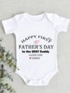 Happy 1st Father's Day Baby Onesie Bodysuit Online