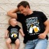 Customized Happy First Fathers Day T-Shirt Baby Romper