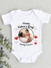 Happy Father's Day Customize Photo Baby Romper
