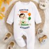 Born to Be Proud Indian Baby Jumpsuit Independence Day Outfit